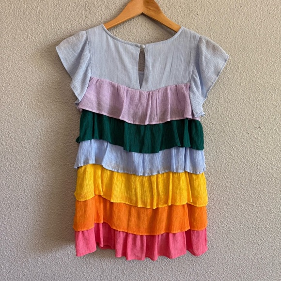 Tiered Rainbow Multi Color Top Size XS NWT - Picture 4 of 6